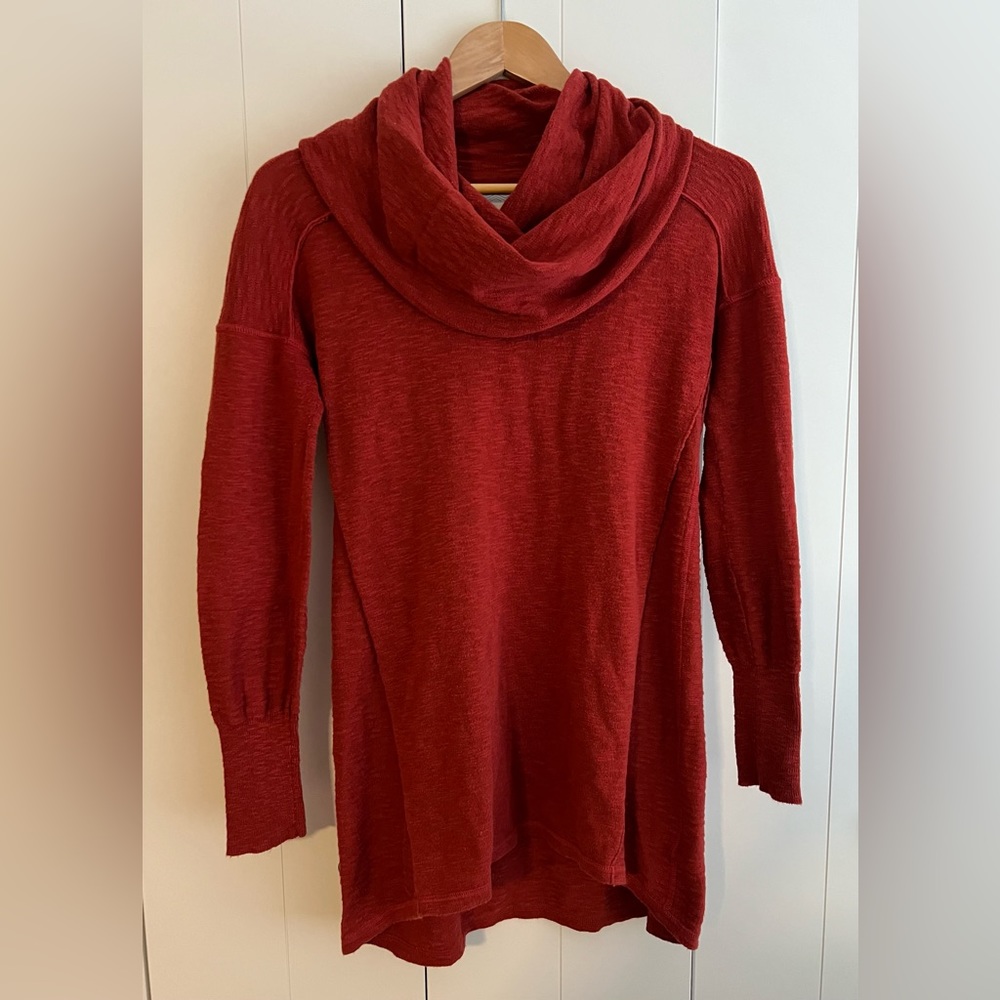 Cowl Neck Swearer | Burnt Orange | S